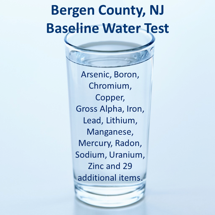 Bergen County NJ Baseline Water Test