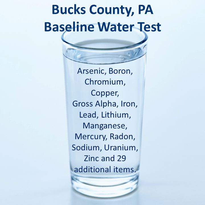 Bucks County PA - Baseline Water Test