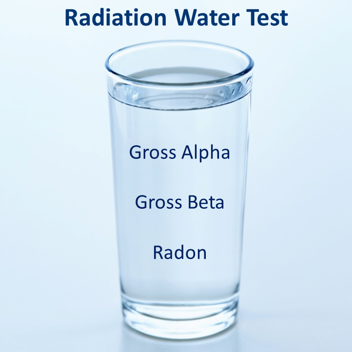 Radiation Water Test for Gross Alpha Gross Beta and Radon