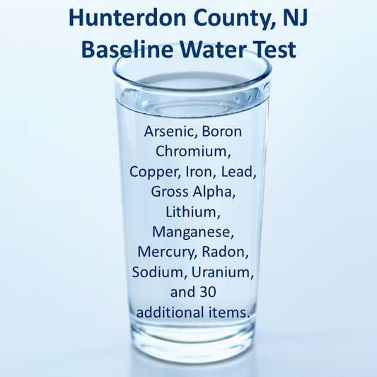 Hunterdon County NJ Baseline Water Test