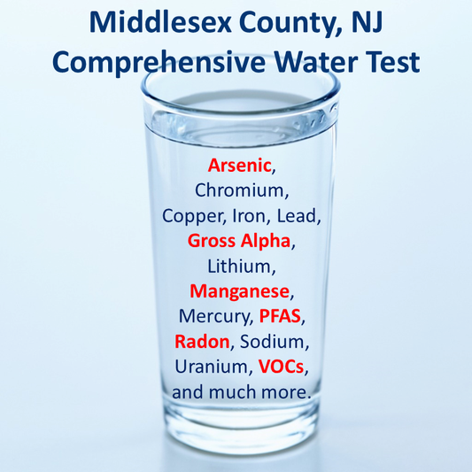 Middlesex County NJ Comprehensive Water Test