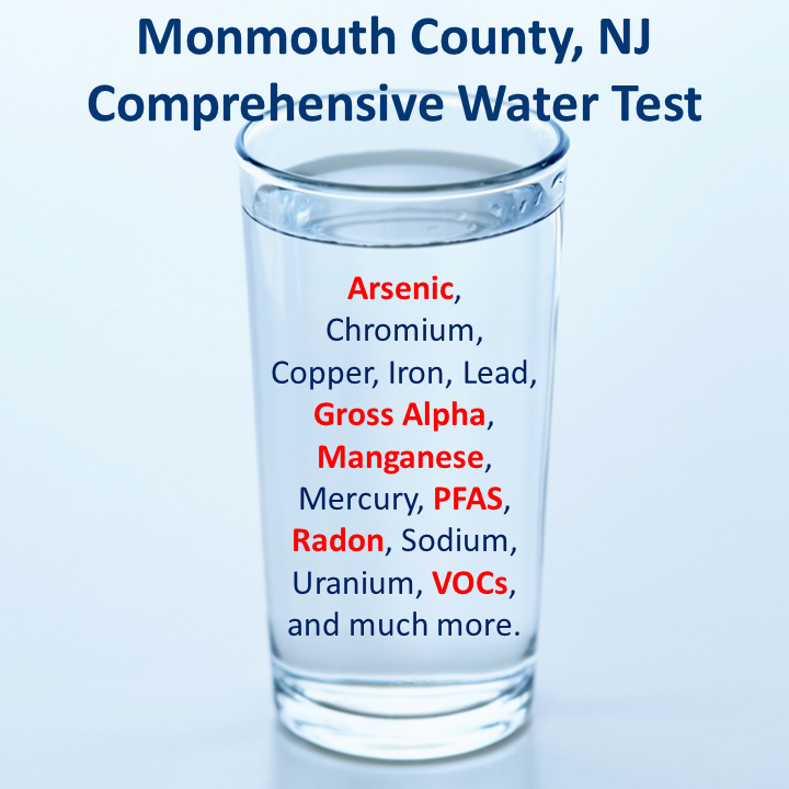 Monmouth County NJ - Comprehensive Water Test