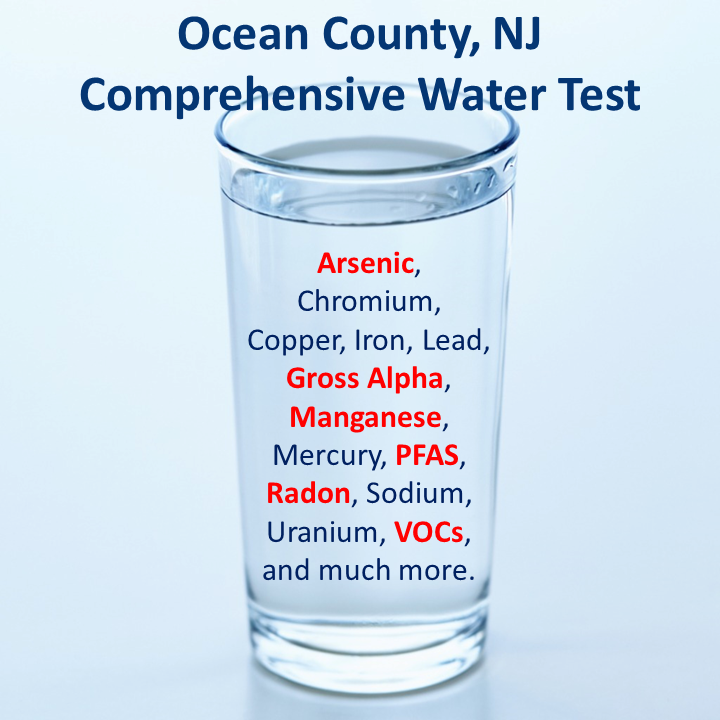 Ocean County NJ - Comprehensive Water Test