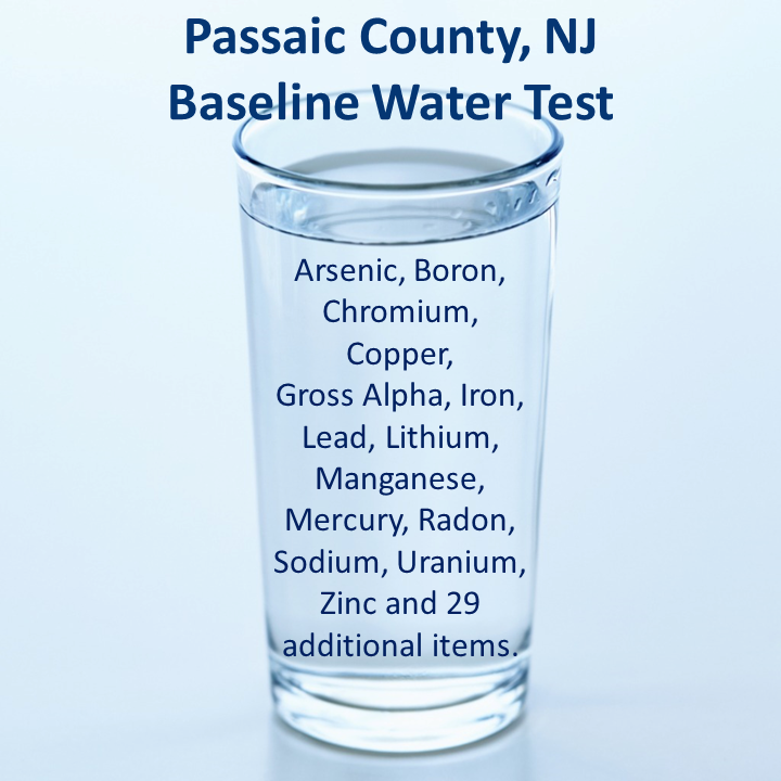 Passaic County NJ Baseline Water Test