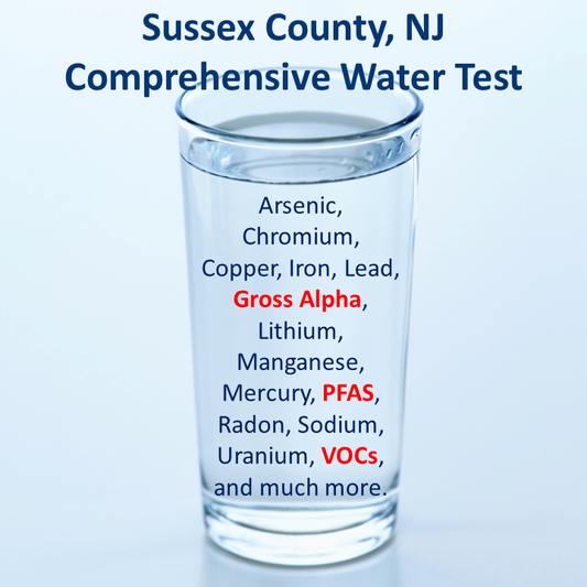 Sussex County NJ Comprehensive Water Test
